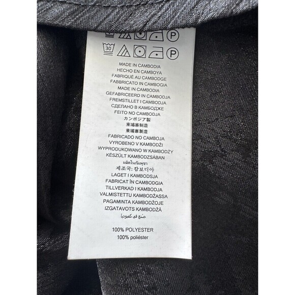 Michael Kors Women's Plus Size Jacquard Snakeskin-Print Handkerchief-Hem Top 3X - Picture 6 of 6